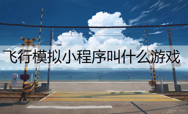 飞行模拟小程序叫什么游戏